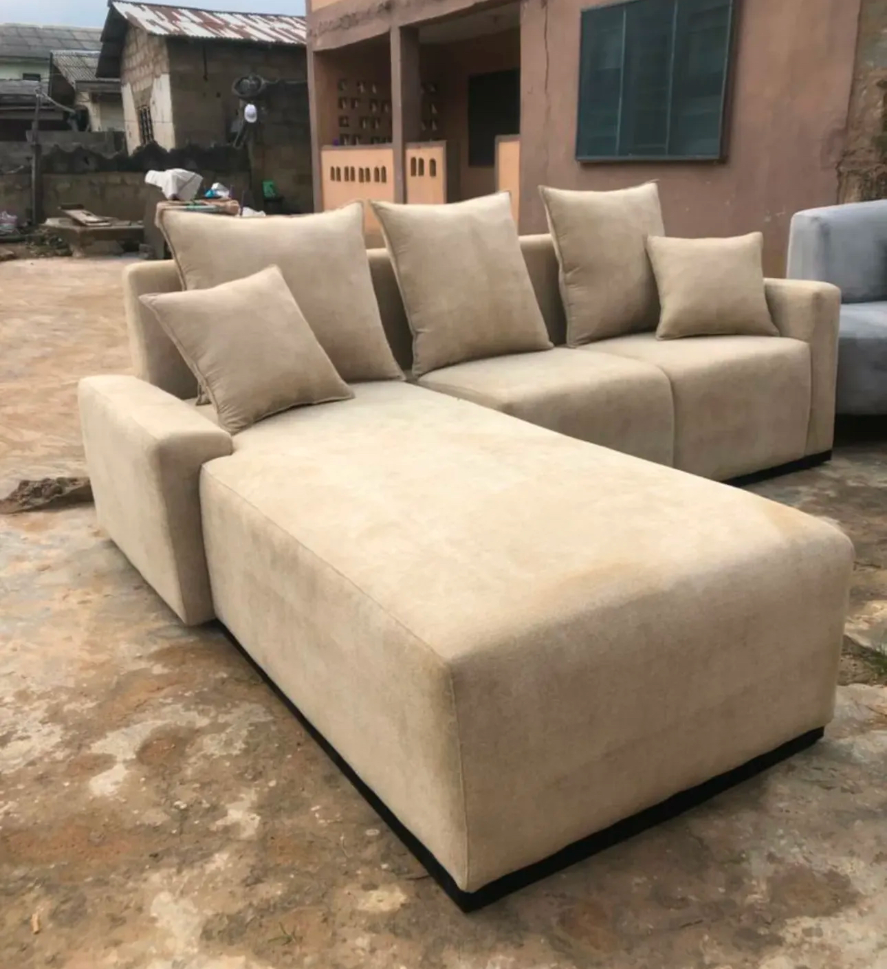 L shaped sofa available